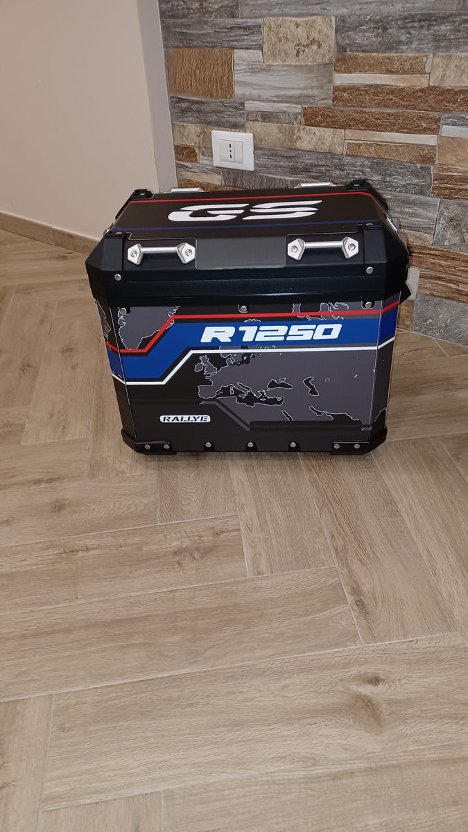 Kit Adesivi Protezione Valigie ALU Per BMW R 1250 GS Adventure 2021 – VA2-R1250GSADV-21 – Resina 3D – Compatibile Triple Black - 4